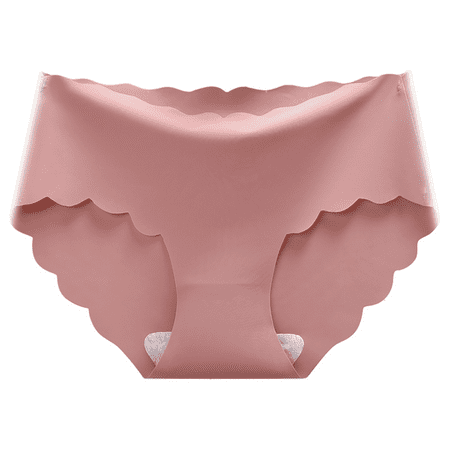 Fulorrnie Underwear for Women Seamless Briefs Comfort High Waisted Panty Sport Stretchable Banded Waist Breathable Panties Pink XL