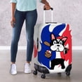 thumbnail image 4 of HELLHERO Baseball Dog Design Bottom Zipper Suitcase Guard for Family, All Size Dust Resistant Easy Clean Luggage Protective Cover, 4 of 7