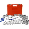 EPAuto Mechanics Tool Set Drive Socket Wrench Ratchets, SAE/Metric, 122