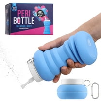 Cynpel Foldable Peri Bottle - Compact Leak-Proof Portable Travel Bidet Sprayer - Ideal for Postpartum Care Perineal Spray Wash & Personal Hygiene - Jet Spray Portable Bidet - Blue