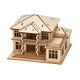 thumbnail image 4 of Rompecabezas de casas de madera 3D para adultos Colección Young Modeler Kit de modelo de madera 2 niveles, 4 of 9