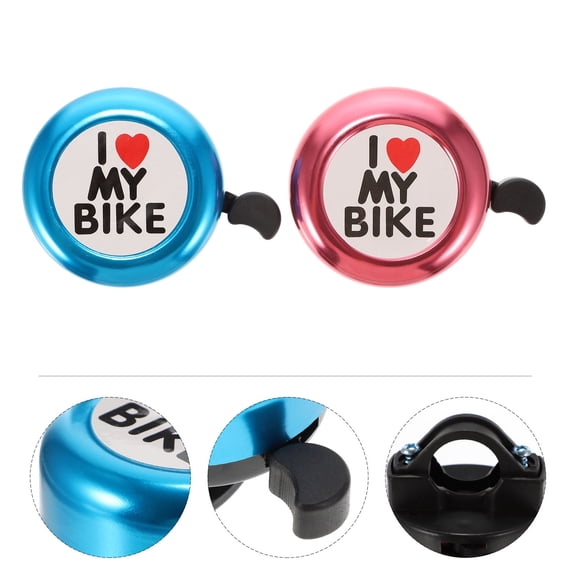 WRITWAA Durable Aluminum Alloy Plastic Kid Bike Bell for Easy Installation Assorted Color Size Options