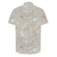 thumbnail image 5 of ZCFZJW Hawaiian Shirt for Men Regular Fit Summer Lightweight Breathable Blouse Vintage Leaves Printed Short Sleeve Button Down Graphic T-Shirt Tops Khaki XXL, 5 of 5