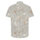 thumbnail image 3 of Camisas de Manga Corta de los Hombres Casual Hoja Impresión Solapa Superior, Mezcla de Poliéster/Spandex de la Moda para la Fiesta Y la Playa, 3 of 5