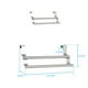 thumbnail image 3 of unbranded Colgador De Toallas Puerta Y Gabinete Resistente De Inoxidable Plata, 3 of 8