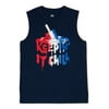 Way to Celebrate Boys Americana Keepin It Chill Graphic Muscle Tank Top, Sizes 4-18 & Husky