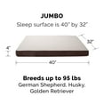 thumbnail image 5 of FurHaven Pet Products Faux Sheepskin & Suede Deluxe Orthopedic Pet Bed for Dogs & Cats - Espresso, Jumbo, 5 of 12