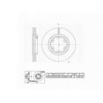 thumbnail image 4 of Winstop Brake Rotor, Front WS230502, Nissan Pickup 1997-1995, 4 of 4