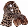 thumbnail image 1 of Bufanda larga de gasa y seda con estampado de leopardo para mujer, suave, para el cuello, chal, estola, accesorio de ropa, 1 of 5