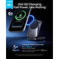 thumbnail image 2 of Anker Prime 3-in-1 Charging Station, AirCool Wireless Charger, Qi2 25W Certified Palm-Sized Foldable MagSafe Charger, 2 of 5