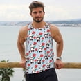 thumbnail image 6 of Salouo Panda And Rose for Men's Tank Tops,Sleeveless Muscle Shirts for Men Quick Dry Workout Tank Top Gym Muscle Tee Fitness Bodybuilding Sleeveless T Shirt-X-Large, 6 of 7