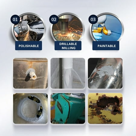 

Strong Casting Adhesive Welding Electric Welding Adhesive Iron Metal Radiator Oil Tank Repair Agent With High Temperature Resistance