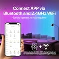 thumbnail image 4 of GEREMF-Smart Light Bulb Compatible with Alexa & Google Home, A19 E26 LED Light Bulb 60W Equivalent, 2.4GHz WiFi & Bluetooth Color Changing APP Dimmable, Multicolor LED Bulb 900 Lumens,2P, 4 of 4