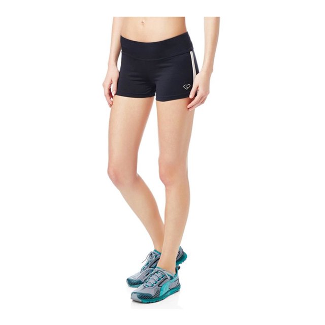 Aeropostale Womens Striped Running Athletic Workout Shorts, Negro, X-Large Aeropostale Ejercicio