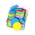 thumbnail image 3 of Yinanstore 100 Pieces 1 inch Math Manipulatives Counting Chips Discs Round for Kids Learning Sorting Lightweight Educational PP Material Colorful, 3 of 8