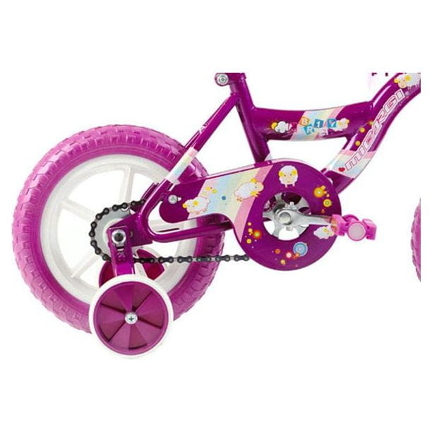 WonderWheels 12" Kid's Beginner Bicycle for 2-4 Years Old Boys' and Girls' Bike Foam Tire for Indoor Use No Brake - Purple