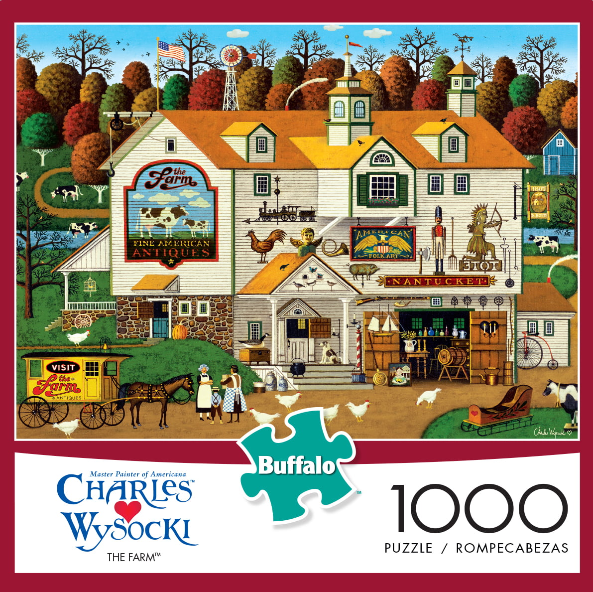 1000-Piece for sale online Buffalo Games Charles Wysocki Old California Jigsaw Puzzle 