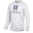 thumbnail image 2 of Men's White NYU Violets Keeper Long Sleeve T-Shirt, 2 of 3