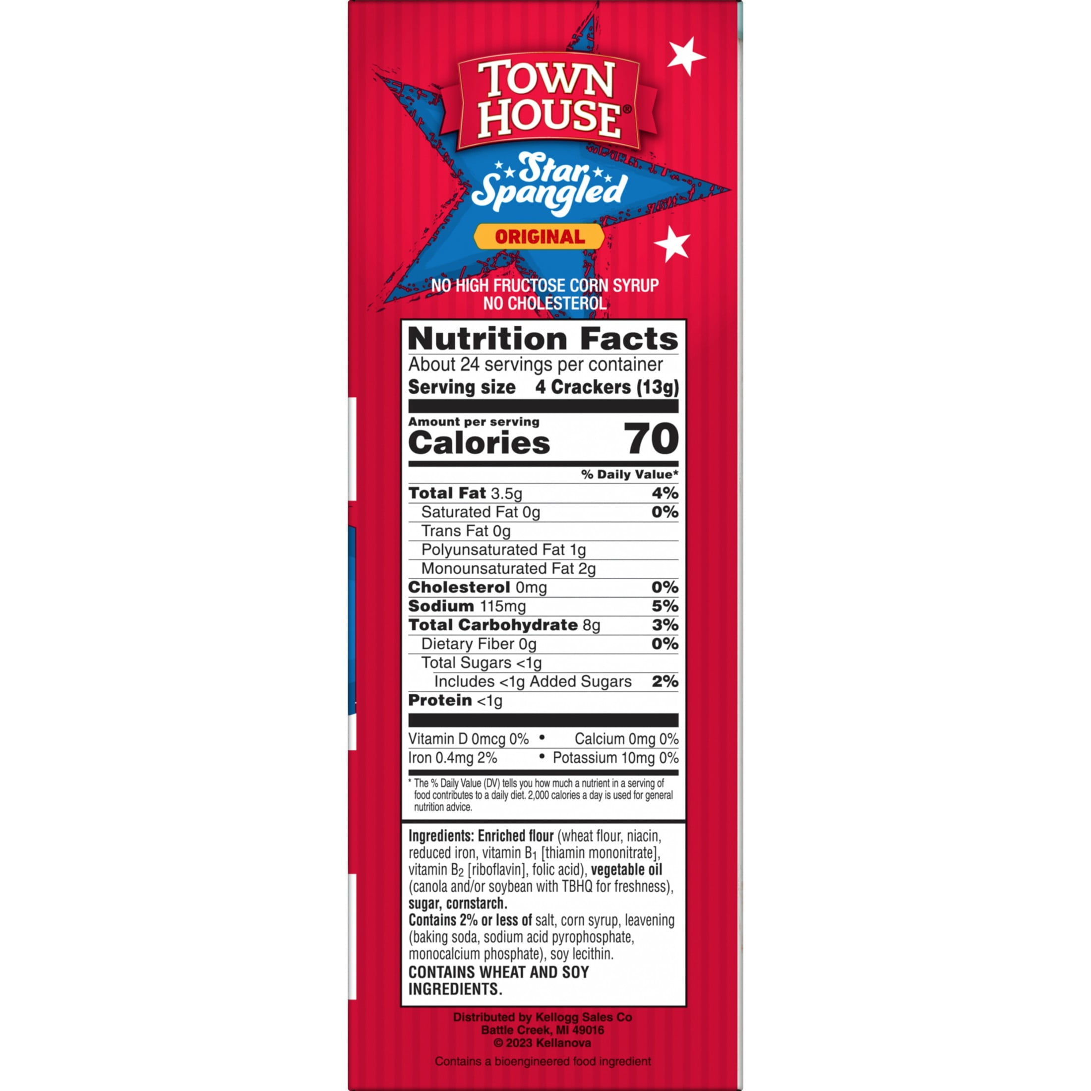 Town House Dippers Original Star-Spangled Crackers, Party Snacks, 11 oz