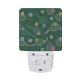 thumbnail image 5 of Yayeee LED Plug in Night Light for The Home with Auto Dusk to Dawn Light Sensors, 2 Pack, Green Tennis Pattern, 5 of 6
