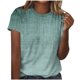 thumbnail image 1 of Camiseta de Cuello Redondo de Manga Corta Impresa de los Pantalones Cortos de las Mujeres, Poliéster de Lentejuelas de Partido de Moda, 1 of 8