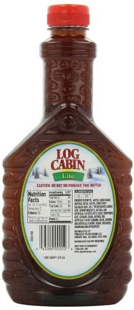 Log Cabin Lite Syrup, 24-Ounce (Pack of 4)