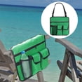 thumbnail image 2 of Organizador de reposabrazos de silla Oxford de alta resistencia, bolsa de almacenamiento colgante para silla de playa impermeable, bolsa para aperitivos con taza para reposabrazos de asiento, 2 of 5