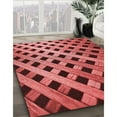 thumbnail image 3 of Ahgly Company Tapis Rectangulaire d'Intérieur Lavable en Machine Rouge Canneberge Transitionnel, 8 Pieds x 12 Pieds, 3 of 7