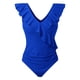 thumbnail image 3 of WILLBEST Traje de Baño Mujer Dos Piezas Trajes de Baño para Mujer Traje de Baño Lindo Traje de Baño con Cuello En V con Volantes, 3 of 4