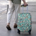 thumbnail image 3 of Pitbull Dog and Flower Floral Luggage Cover Fashion Suitcase Cover Baggage Covers Fit 25-28 Inch Luggage (Go Travel), 3 of 5