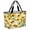Yellow, Black, Green, variant on Vintage Sunflowers Beach Bag for Women, Large Breathable Mesh Beach Tote Bag, Spring Botanical Green Leaves Sandproof Lightweight Travel Bags for Vacation Picnic Swimming Pool 15.7"x15.7"x9.1"
