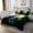Dark Cyan, variant on Erosebridal Gothic Wolf Coverlet Set King, Woodland Animal Bedding Set, Psychedelic Galaxy Decor 3pcs