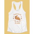 thumbnail image 3 of Pumpkin Life Is Life Racerback Tank Women -Smartprints Designs, Female x-Large, 3 of 4
