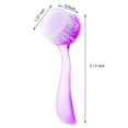 thumbnail image 6 of 3Pack Facial Cleansing Brush, Acrylic Handle Face Scrubbers, Soft Bristle Exfoliator Cleaner Brush ,Scrub Exfoliating Facial Scrubber for Face Care Makeup Skincare Removal(Pink, Purple, Blue), 6 of 8