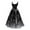 G-Black, variant on for Women formal Dress for Wedding Party Bloody Print Flared Dress Graduation Dresses High Sleeveless Tunic Cocktail Dress Wedding Guest Dresses