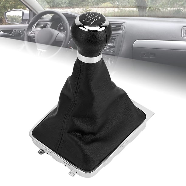 Cubierta de palanca de cambios para automóvil, palanca de cambios manual de 6 velocidades para automóvil, cubierta de palanca de cambios negra optimizada para la excelencia
