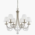 thumbnail image 2 of Mirabella 6 Light Chandelier in Golden Aura with metal candlesticks, 2 of 10