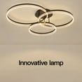 thumbnail image 3 of Hanging Modern Ceiling Light Fixture, 3 Rings Dimmable Modern Ceiling Light Fixture Bright LED Lamp Prevent Stroboscopic Erosion Resistant  for Bedroom, 3 of 7