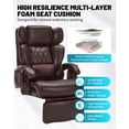 thumbnail image 5 of 800LBS Relax Office Chair with Foot Support & 8-Zone Soothing Warmth for Larger Users, Big and Tall Ergonomic Executive Tilt Desk Chairs for Home Office Managerial Use, 5 of 7