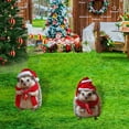 thumbnail image 6 of Hedgehog Christmas Cute Pile Insert Art Garden Decoration Colorful Christmas Decorations Suitable For Christmas Garden Card Slot Home Decor, 6 of 6