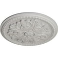 thumbnail image 3 of Ekena Millwork 16 7/8"OD x 1 1/2"P Swindon Ceiling Medallion (Fits Canopies up to 2 7/8"), Hand-Painted Ultra Pure White, 3 of 6