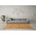 thumbnail image 3 of Ahgly Company Indoor Round Solid Orange Modern Area Rugs, 5' Round, 3 of 4