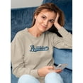 thumbnail image 2 of Brooklyn Campus Style Sweatshirt Women -Image by Shutterstock, Female Medium, 2 of 4