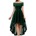 thumbnail image 1 of Dressystar Robe en Dentelle Épaules Dénudées Manches Courtes Robe de Cocktail Formelle, 1 of 6
