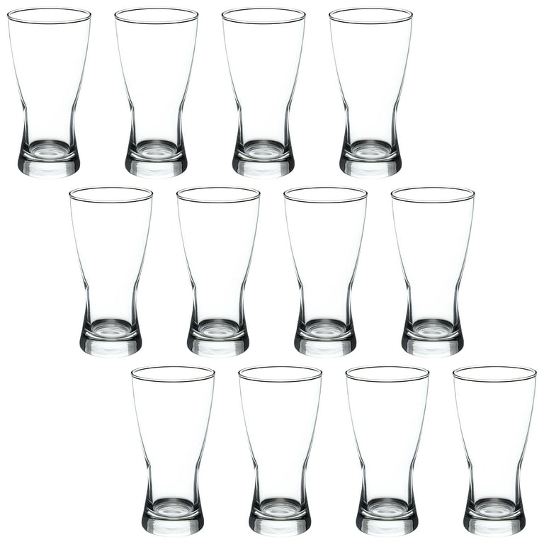 Pilsner Glasses 13.25 oz. Set of 12, Bulk Pack - Made in the USA
