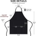 thumbnail image 2 of 4 Pack Chef Aprons, Black Apron with 2 Pockets, Waterproof Adjustable Apron for Men Women,Professional Cooking Apron for Cooking, Gardening, Restauran, 2 of 5