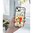 thumbnail image 5 of FINCIBO Soft Rubber Protector Cover Case for Apple iPhone 13 6.1" 2021 (NOT FIT Apple iPhone 13 mini 5.4" 2021/iPhone 13 Pro 6.1" 2021/iPhone 13 Pro Max 6.7" 2021), Red Cardinal Lovebird, 5 of 5