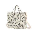 thumbnail image 7 of FORMRS Womens Corduroy Tote Bag Crossbody Shoulder Handbag with Pocket, Leaves Pattern, 7 of 7