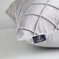 thumbnail image 5 of Phantoscope Decorative Throw Pillow Set, Soft Silky Velvet & Soft Pleated Velvet Bundle, for Sofa Couch Bedroom, Light Gray, 18" x 18", 5 of 7