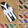 thumbnail image 6 of CENL Men Matching Suspenders Braces&Bow Tie Combo Sets Fancy Costume, 6 of 9